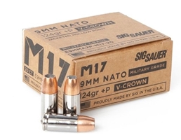 9MM +P, 124GR, ELITE V-CROWN M17, JHP, BOX of 20 ammo, ammo sales, best ammo prices, ammo prices, 9mm ammo, 9mm 124 grain, 9mm ammo 124 grain, 9mm ammo for sale, sig 9mm ammo, sig ammo, sig elite ball, sig 9mm elite