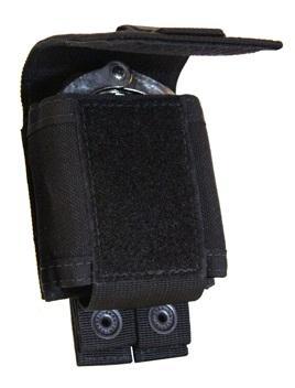 Single Cuff Case Belt Pouch Holds Single Handcuff  Black Single 