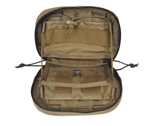 Operators Admin Molle Pouch  Multi-Purpose With Pockets/Straps & Removable Map Holder Coyote Universal 