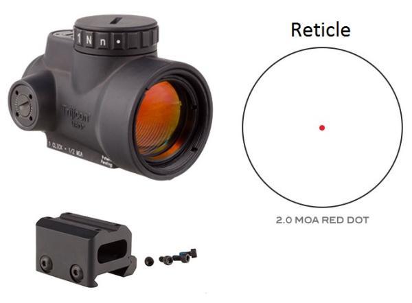 MRO 2.0 MOA Adjustable Red Dot with Full Co-Witness Mount 