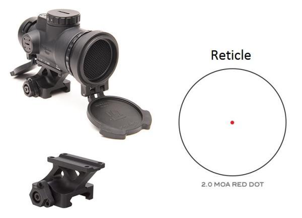 MRO Patrol 2.0 MOA Adjustable Red Dot w/ Full Co-Witness Quick Release Mount 