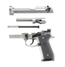 92FS INOX, 9mm, 10rd, 4.61", Stainless/Plastic - BER JS92F520LE