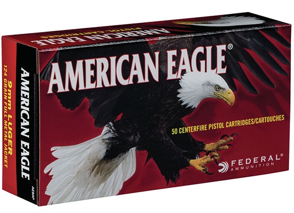 American Eagle 124 FMJ Box of 50
