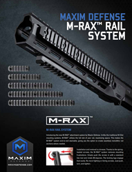Maxim M-RAX Rail System maxim defense, maxim defense industries, maxim rail system, maxim defense rail system, maxim m-rax, maxim defense m-rax, m-rax rail system, m-rax rails