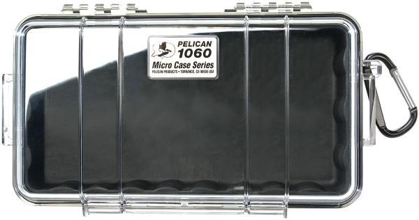 1060 Micro Case Black with Clear Lid 
