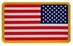 USA Flag PVC Patch, Colored, RVRSD - REFA RFPAAFCLR