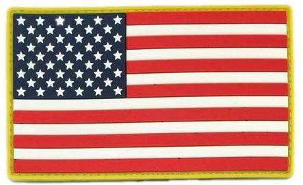 USA Flag PVC Patches XL 