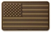 USA Flag PVC Patch, Tan - REFA RFPAAFTN