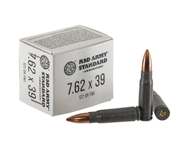 Red Army Standard 7.62x39 122gr FMJ Case of 1,000 rds Red Army Standard 7.62x39, 122gr FMJ 1,000rds