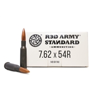 Red Army Standard 7.62x54R, 148gr, FMJ Case of 500 rds 7.62x54R, 148grs, FMJ 500rds