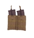Double Speed Load Rifle Molle Pouch Holds (2) M4/M16 Magazine Coyote Double - TCSH T3507CY