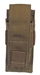 Single Universal Pistol Molle Pouch  Holds (1) Single Or Double Stack Magazine Coyote Single - TCSH T3601CY