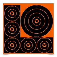 Big Burst 8" & 4" Bulls-eye Targets - 3 Sheets 
